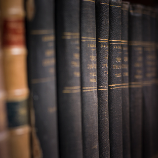 closeup of legal books